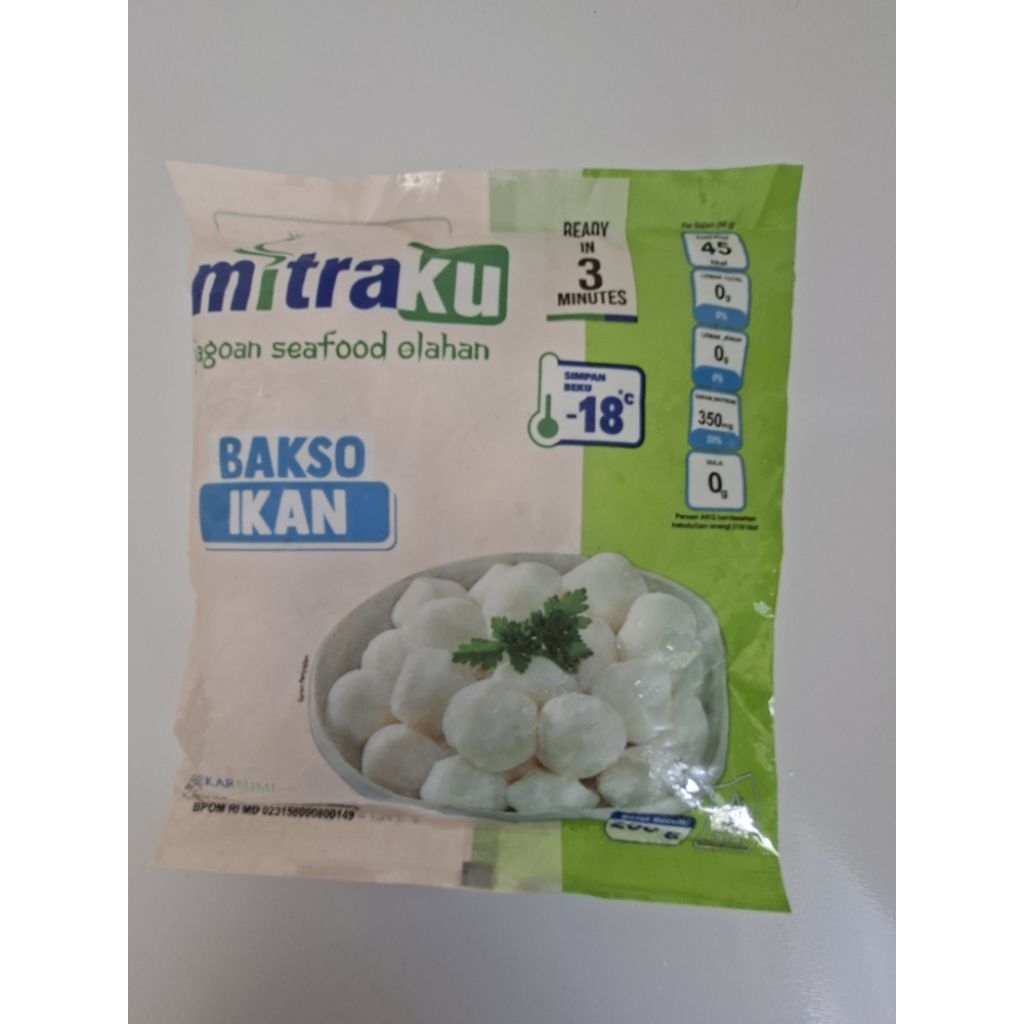 

Bakso Ikan Mitraku 200 gr