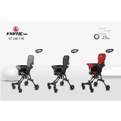 Baby Stroller Exotic LW 116 / LW 121 (kanopi lepas pasang & hadap 2 arah) / Kereta dorong bayi murah