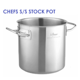 BIMA Chefs Professional Kitchenware STOCK POT (body only) - SUS 304 3-Ply Base Cookware with optimum