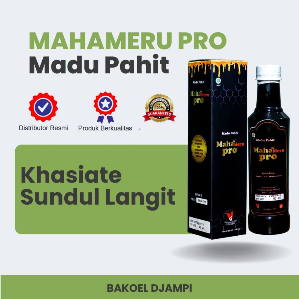 

ahameru Pro Madu Pahit Madu Hitam Mahameru Pro original 100% untuk Pegal Linu, asam urat, magh dll