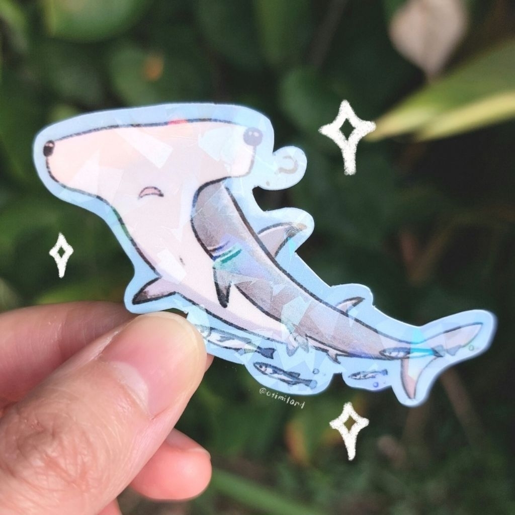 

Shark Sticker Stiker Ikan Hiu By Otimiland