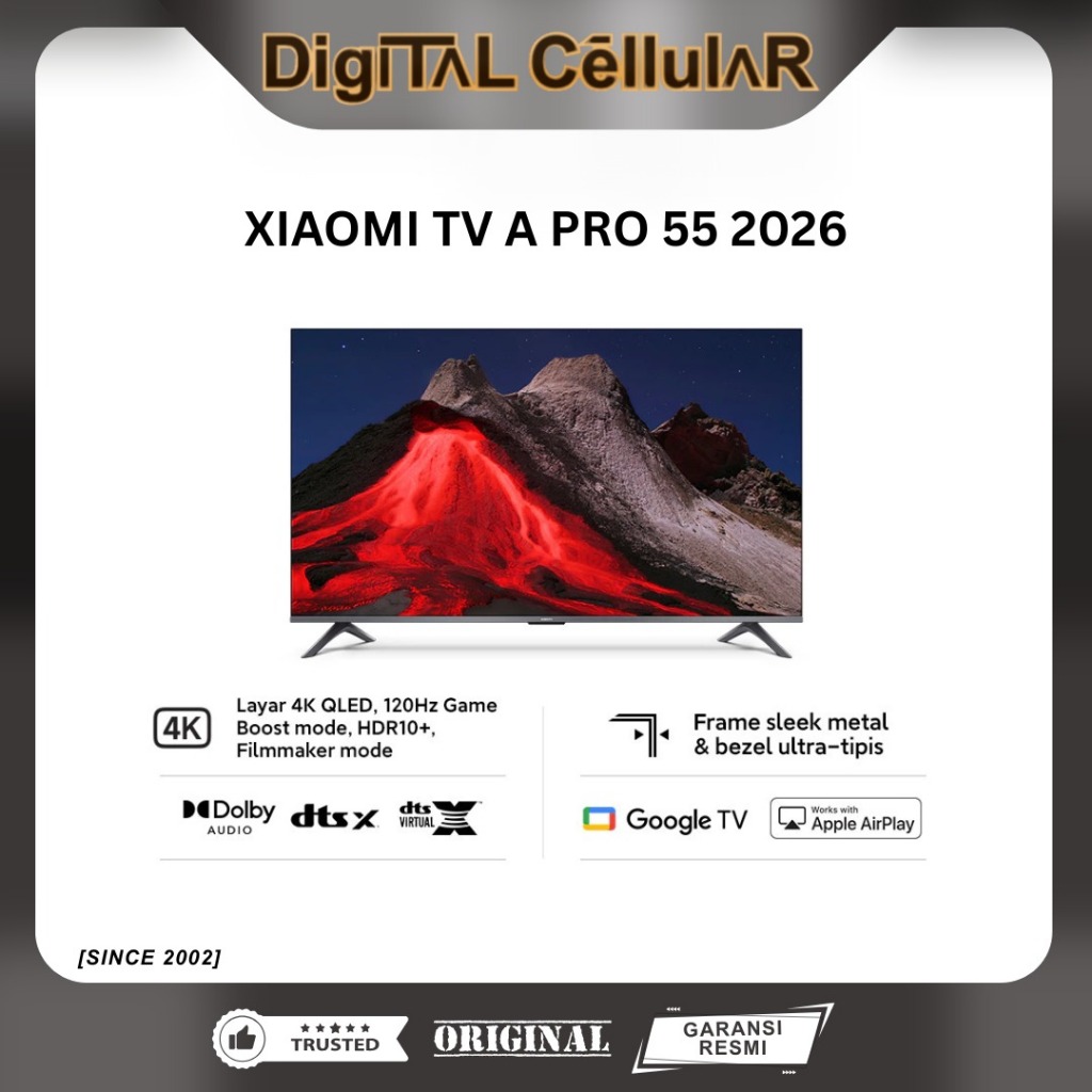 XIAOMI MI TV A PRO 55 INCH 2026 GARANSI RESMI XIAOMI INDONESIA