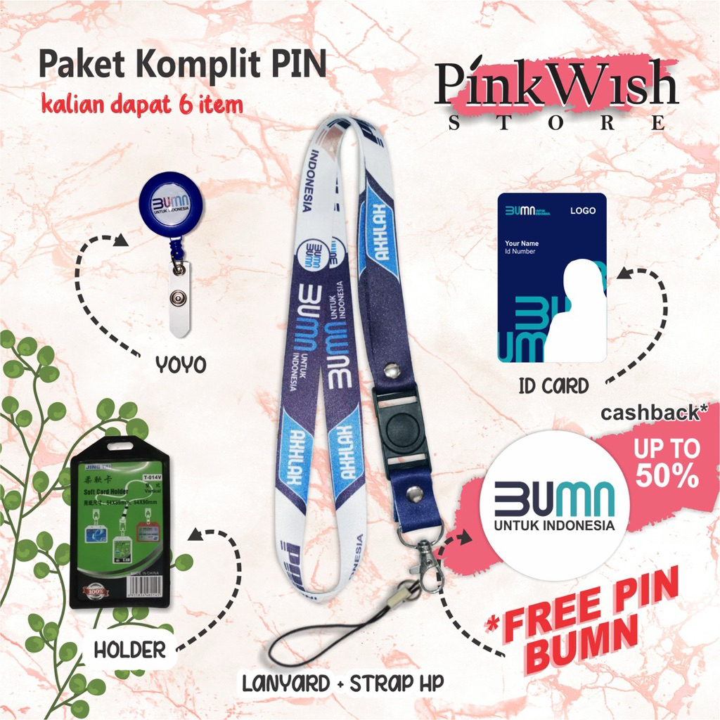 

Lanyard PT PAL AKHLAK / Tali idcard PT PAL AKHLAK [Ready stock] Termurah