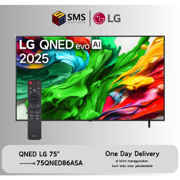 TV LG 75QNED86ASA SMART TV 75 INCH QNED LED 4K UHD 75QNED 75QNED86 SMART TV LG 75 INCH