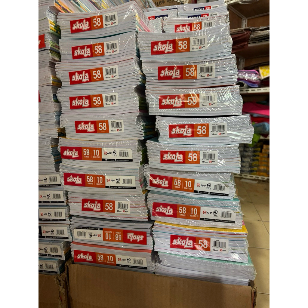 

[1 Karton] 1 Dus Buku Tulis Skola 58 Isi 24 Pack