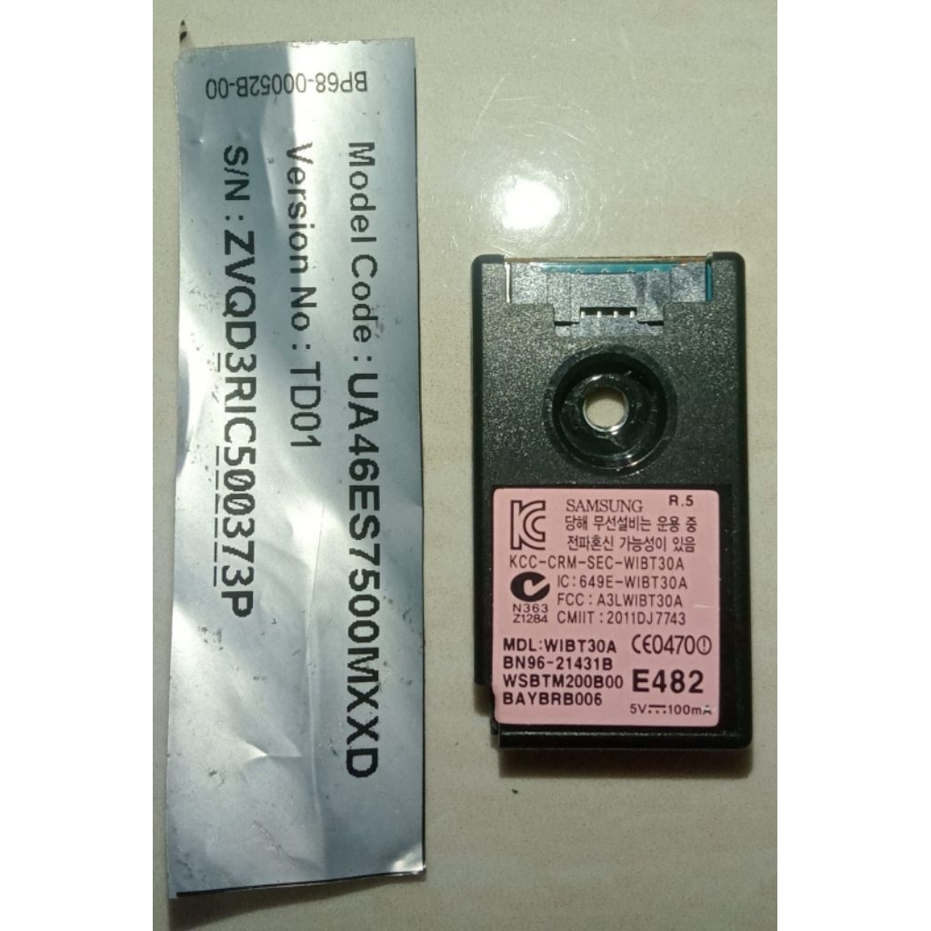 Modul Bluetooth(WIBT30A/BN96-21431B) TV Samsung seri UA46ES7500M
