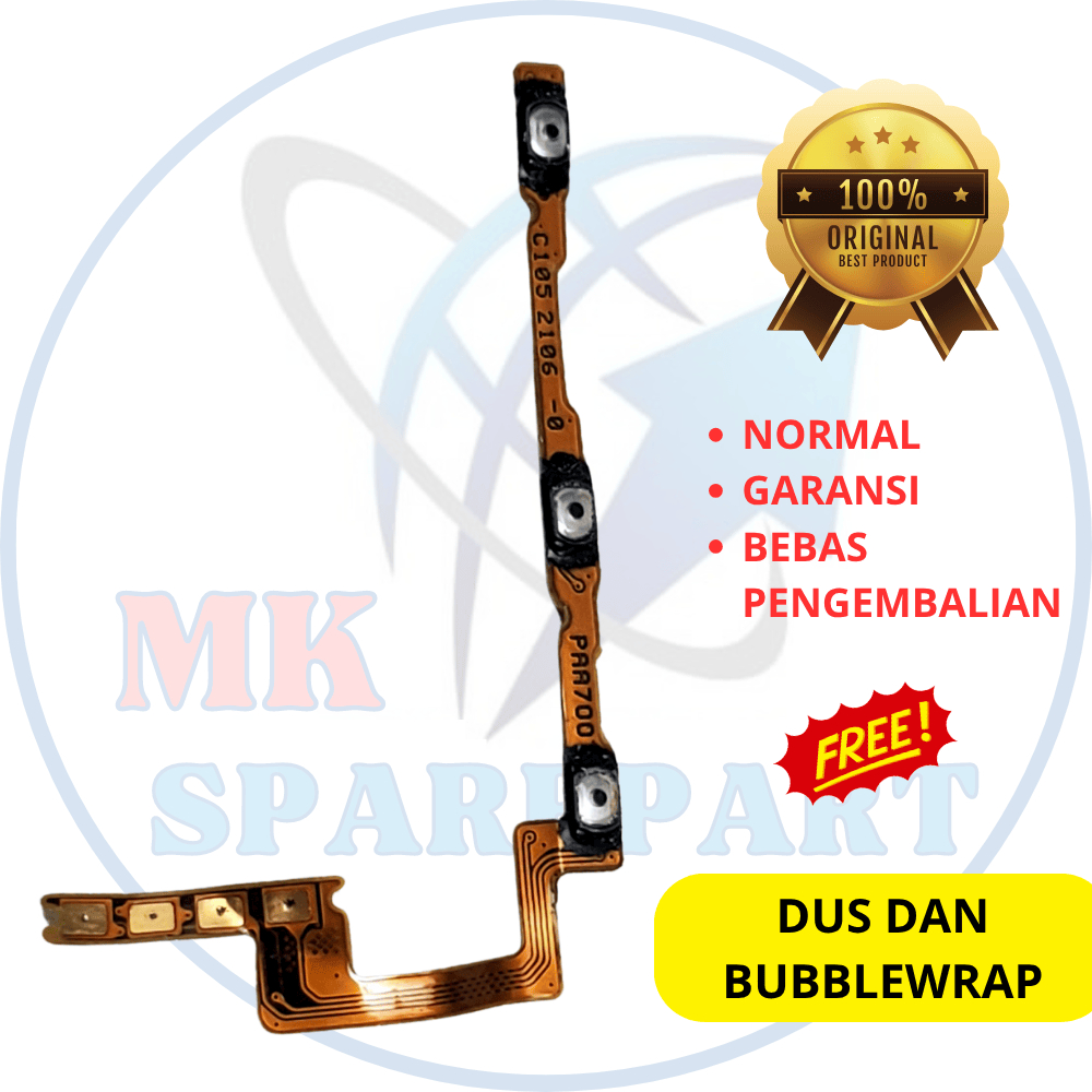 Flexible on off volume hp Realme 8 Pro - asli ori copotan cabutan bawaan