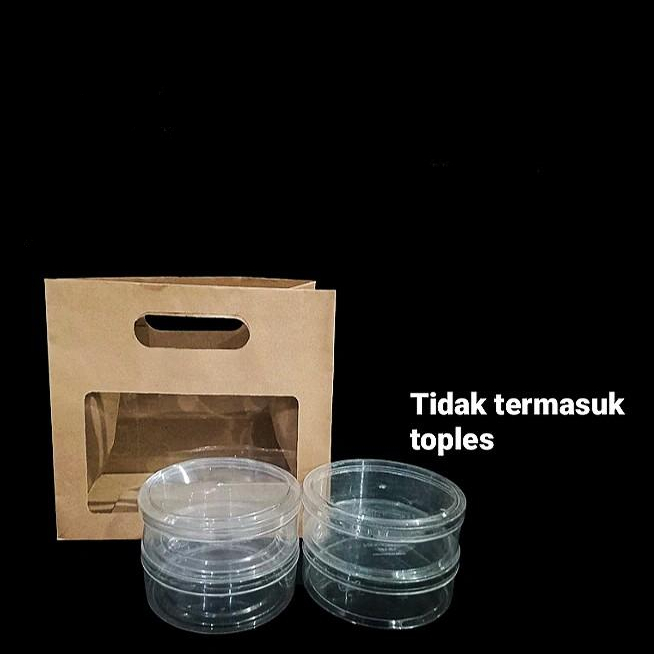 

paperbag mika brownies ukuran 25x15x23cm goodie bag muat toples kuker 250gr