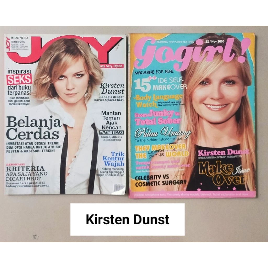 Paket 2 Majalah Cover Kirsten Dunst - ada iklan Sherina