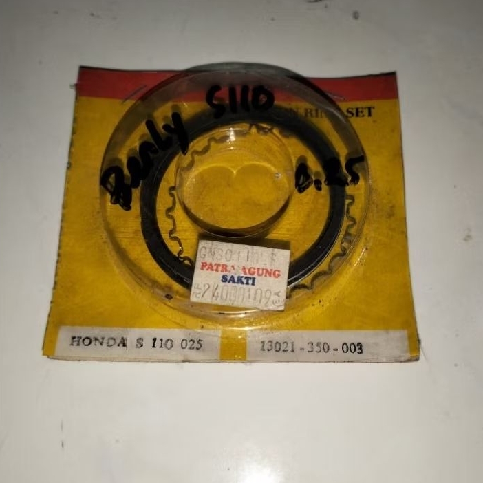 Ring piston per seher motor Honda Benly s110 OS 0.25