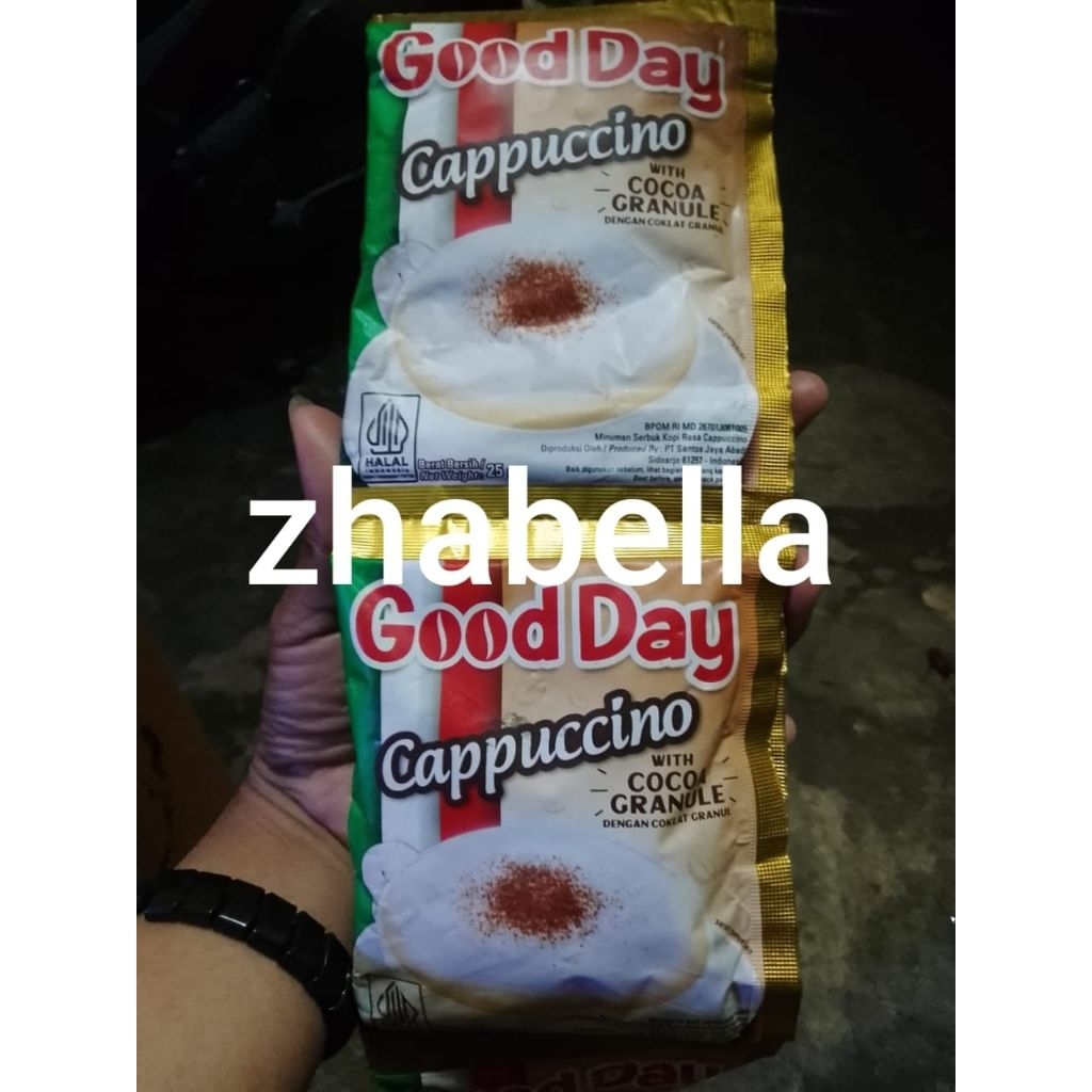 

good day cappucino renceng isi 10 sachet
