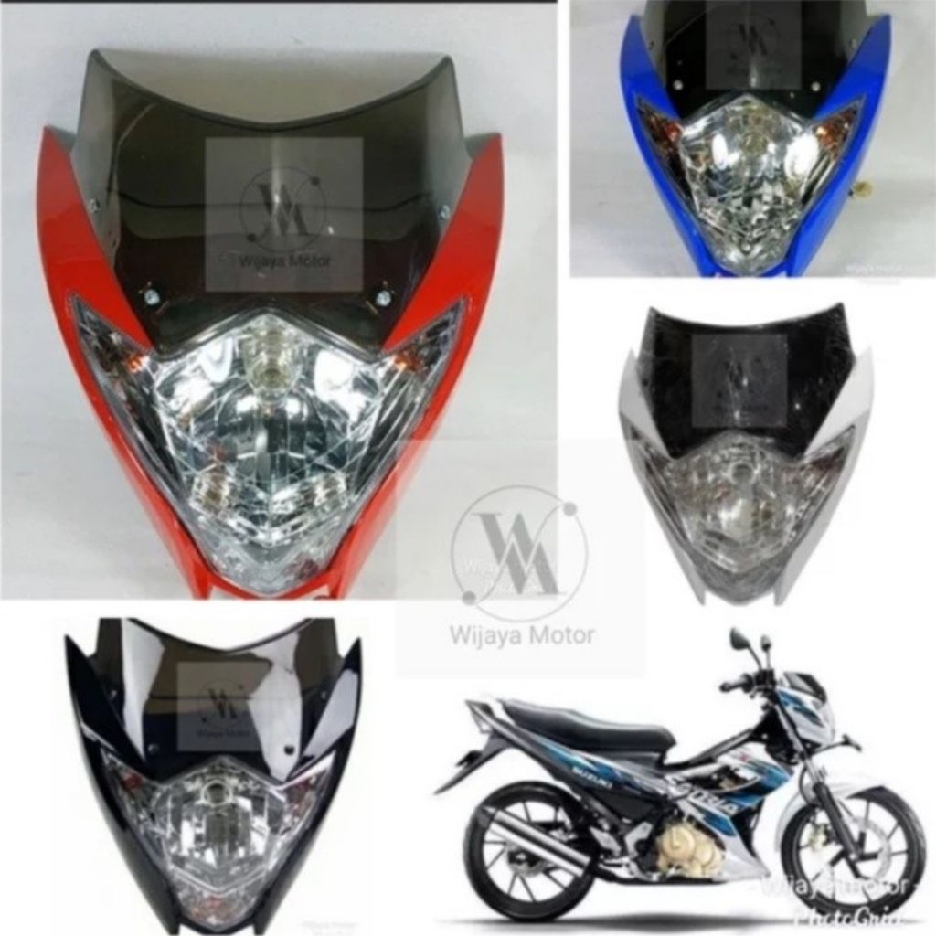 batok/totok kepala + lampu depan suxuki satria fu facelift