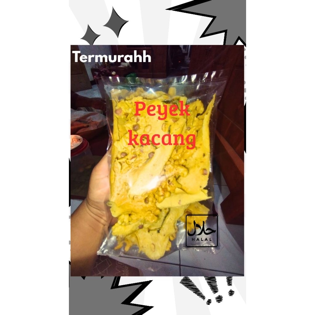 

Termurah Peyek kacang enak,guuerihh, lezat,renyahh,(Buatan sendiri)