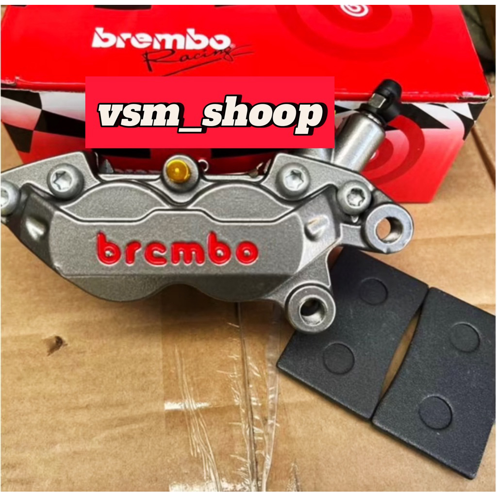 KALIPER BREMBO 4PISTON MONO BLOK MODEL AXIAL VARIO , BEAT ,REVO , SUPRA X , SUPRA125
