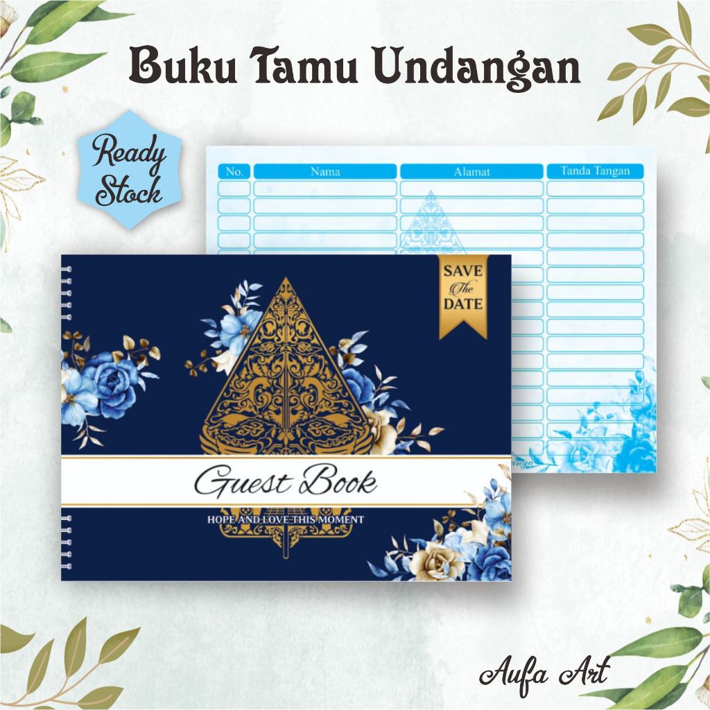 Buku Tamu Undangan Pernikahan, khitan dan acara lain / Guest Book Wedding Murah