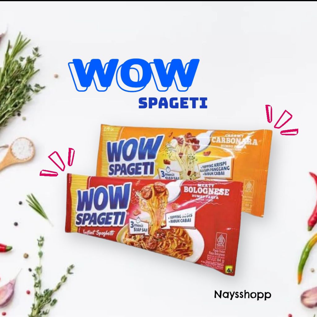 

Mie WOW!! Spageti (Instant Spageti)
