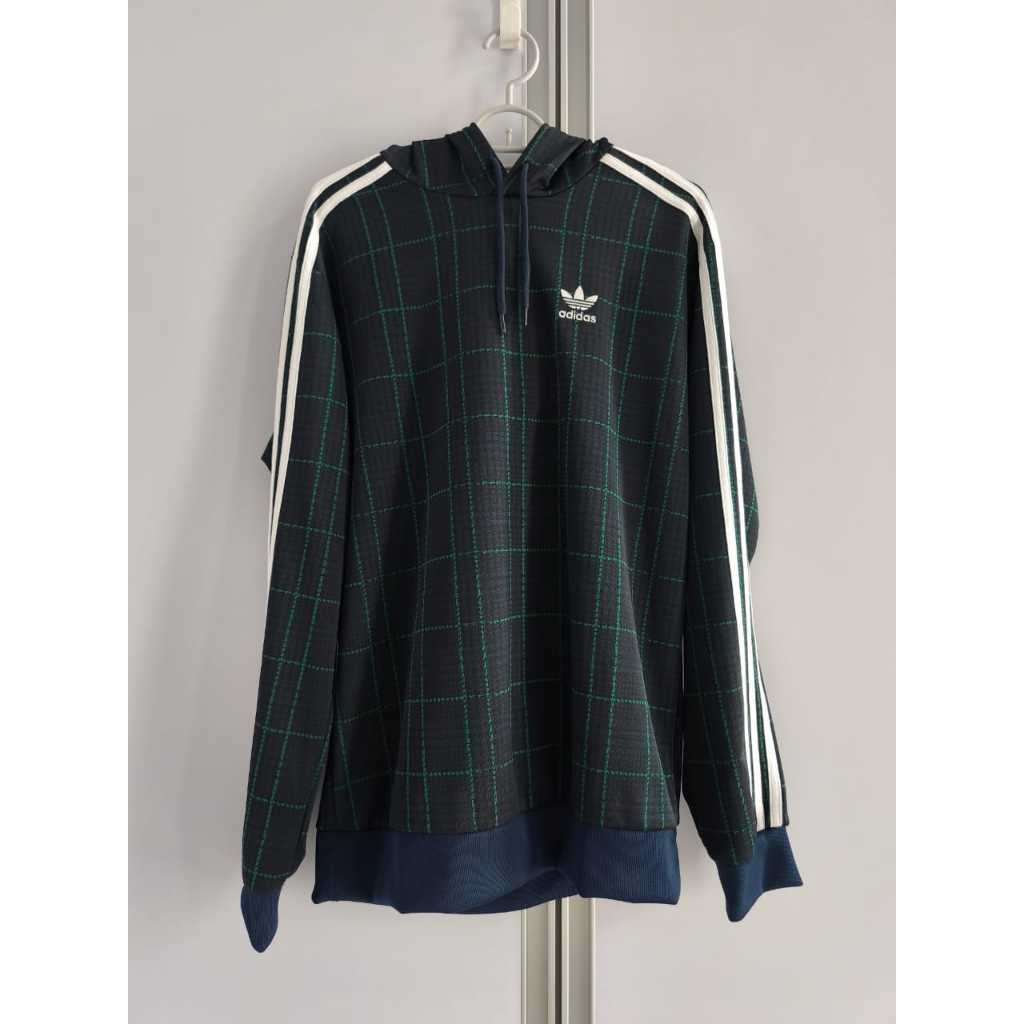 [PRELOVED] Adidas Tartan Hoodie Original | Hoodie Pria Adidas