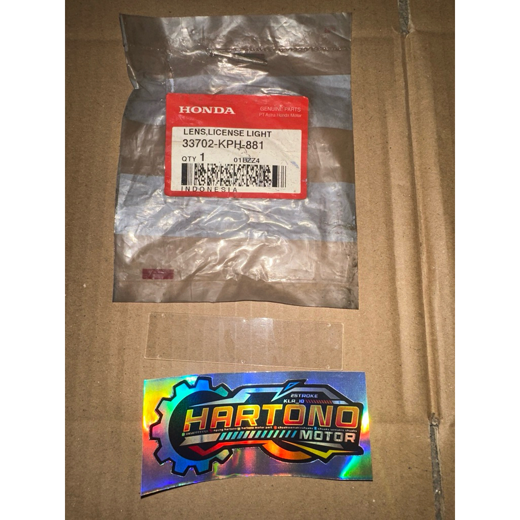 mika lampu plat nomor belakang lens karisma 33702 kph 881