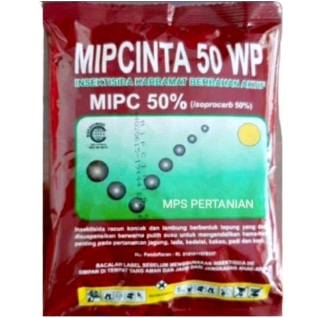MIPCINTA 50 WP 100 gram Obat hama semut yang mengganggu dirumah, hama Belalang dan kutu daun, pada t