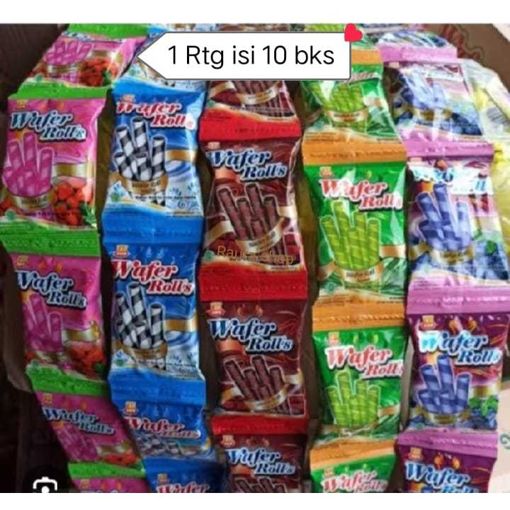 

DUO Wafer Roll (1 Renceng x 10pcs) - Netto 10gr Snack Cemilan Anak Murah