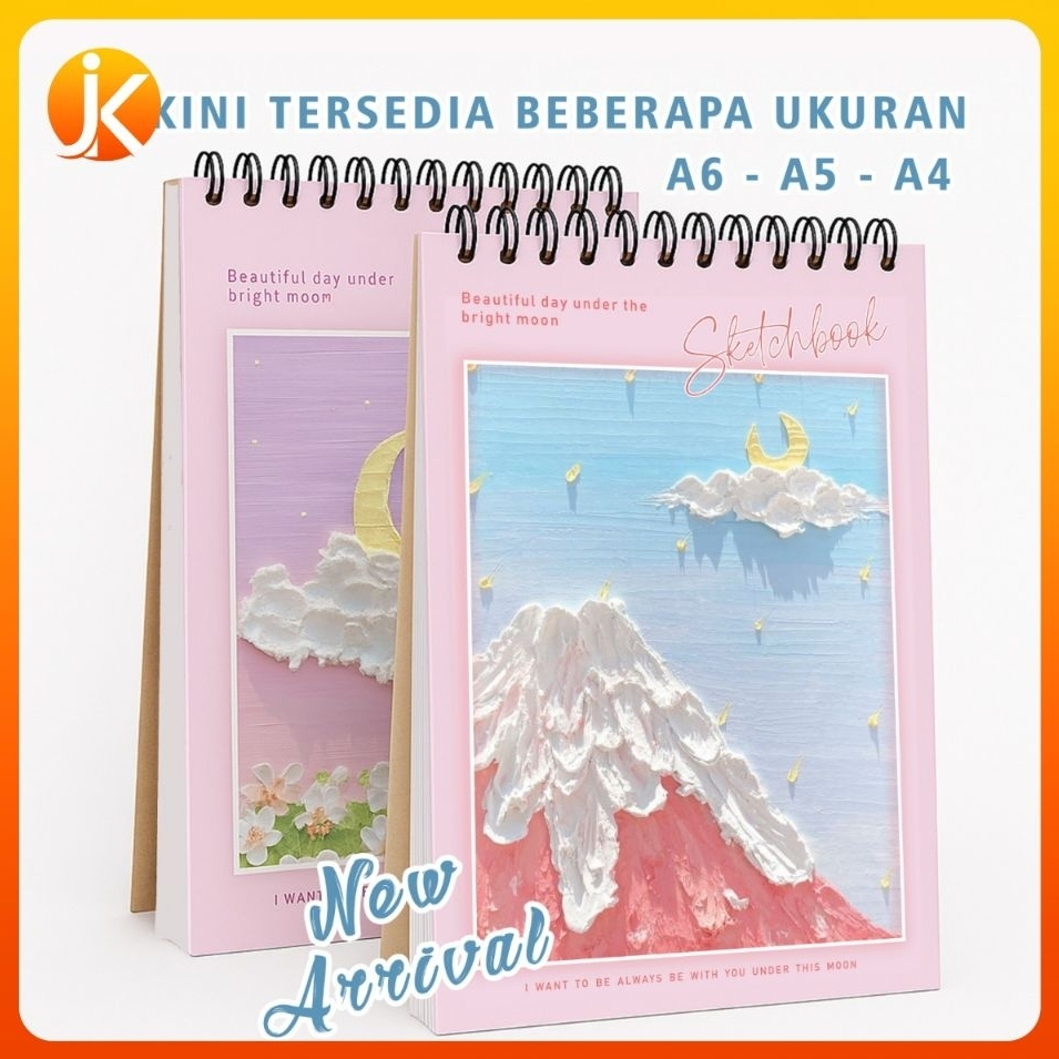 

Terbaru Sketchbook Cover Desain Size A6 A5 A4 Sketchbook Spiral Buku Gambar Vertikal Buku Sketsa Tebal