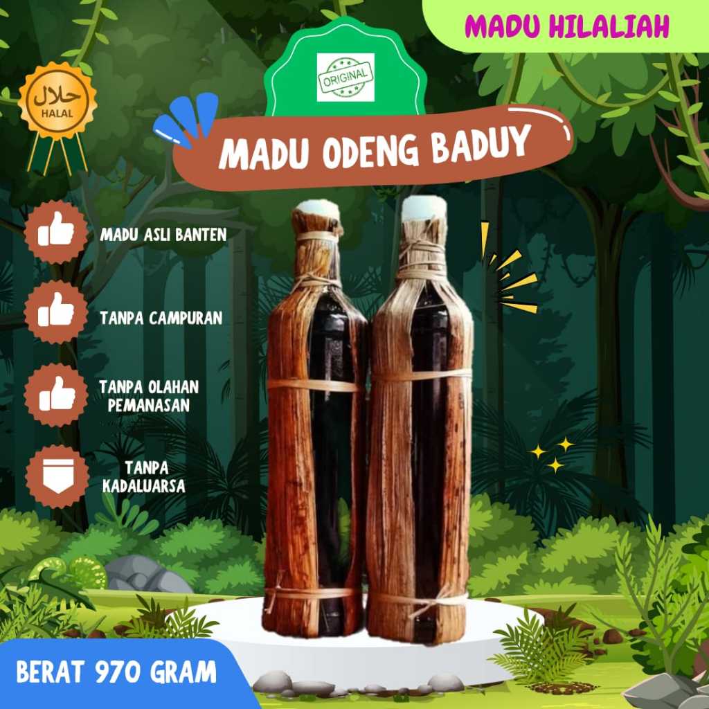 

PROMO: Madu Super Original Madu Odeng Asli Hutan Baduy kanekes (berat 970 gram)