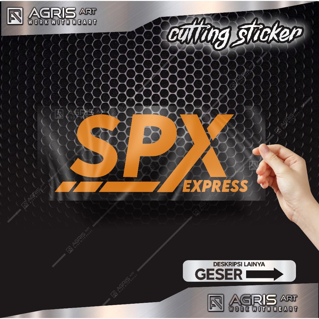 

stiker cutting sticker SPX express bukan printing anti luntur