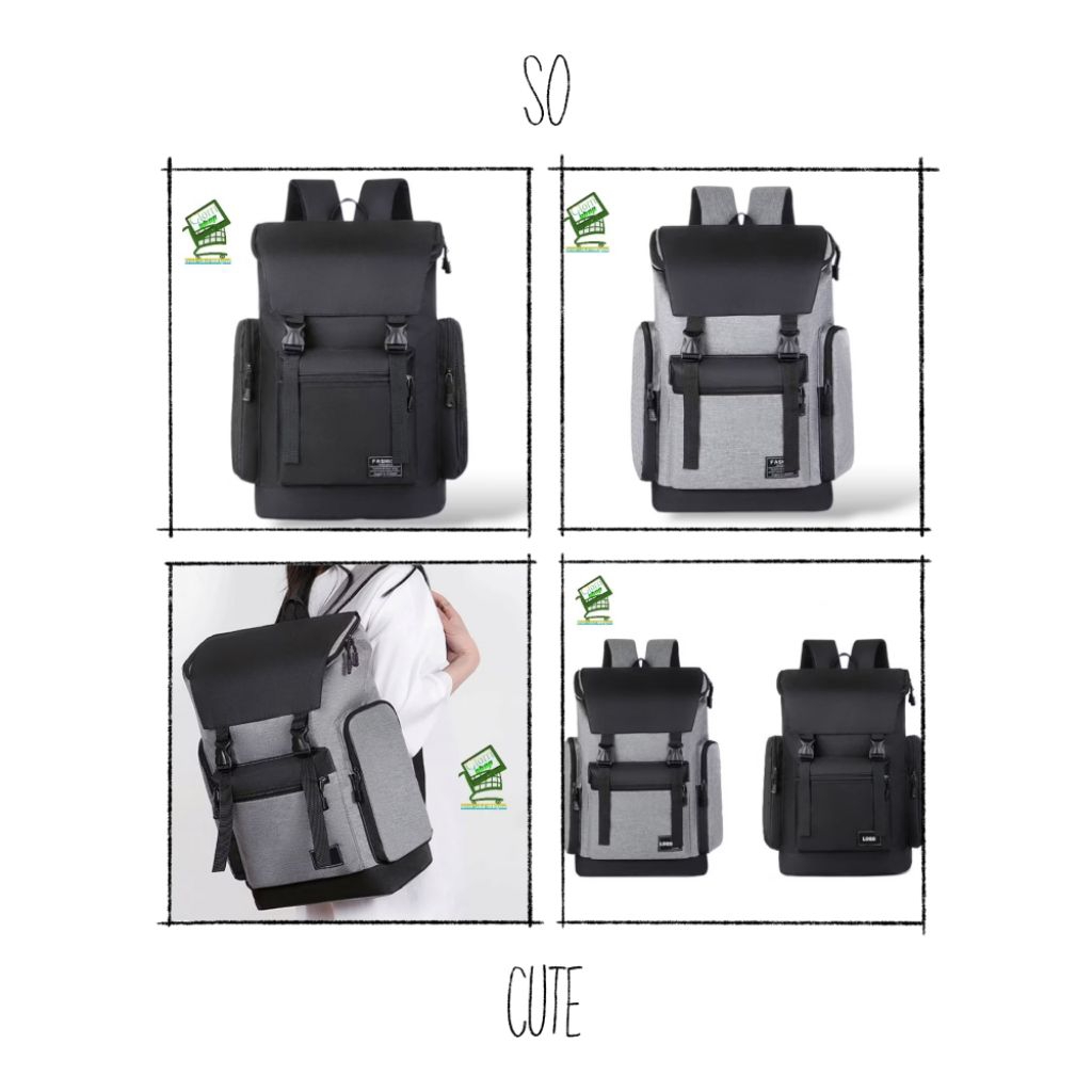 tas punggung pria terbesar terbaru kapasitas gede cocok buat sd smp dan sma barang ready polipom teb