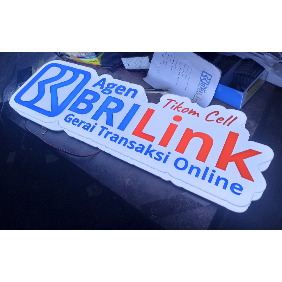 Neon Box Led Akrilik BRILink Cutting Custom