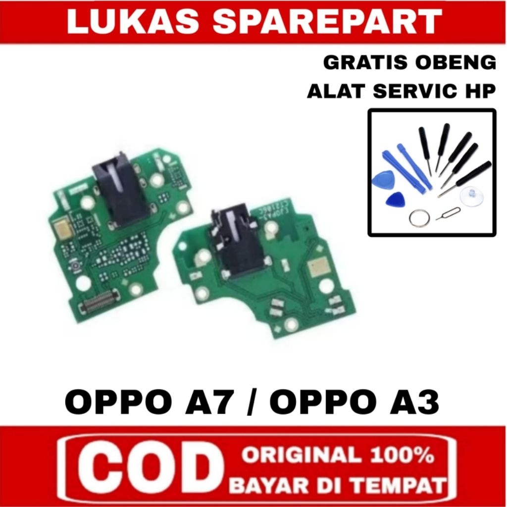 FLEXIBLE OPPO F7 / OPPO A3 MIC + BOARD CONECTOR HANDSFREE HF ORI