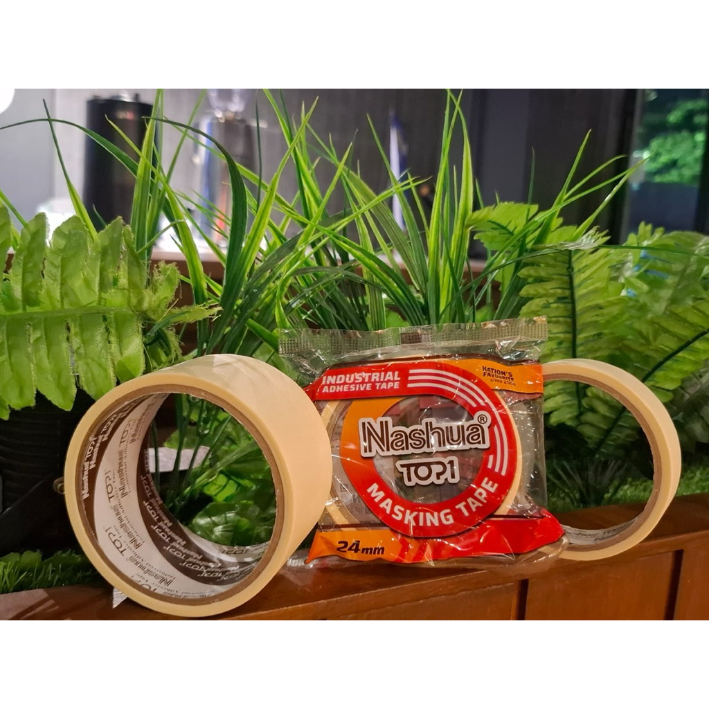 

Lakban Isolasi Kertas Masking Tape 24mm 1” 48mm 2” 10 meter Nashua Top1