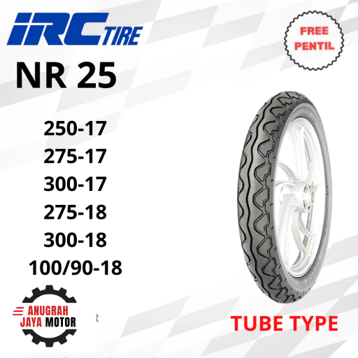 IRC NR25 Ring 18 Tubetype (ban dalam) Ban Motor IRC RIng 18