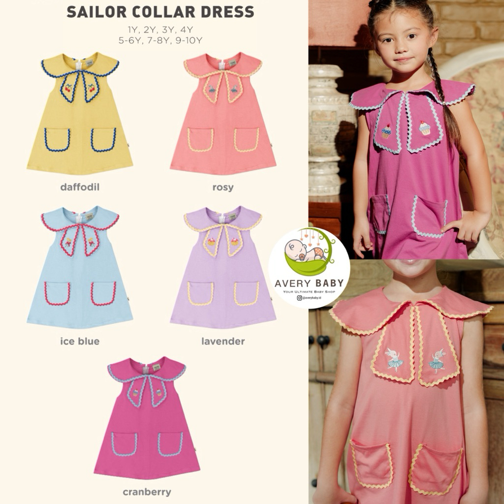 BOHOPANNA SAILOR COLLAR DRESS BOHOPANNA BEATRIX DRESS BOHOPANNA DRESS ANAK BOHOPANNA