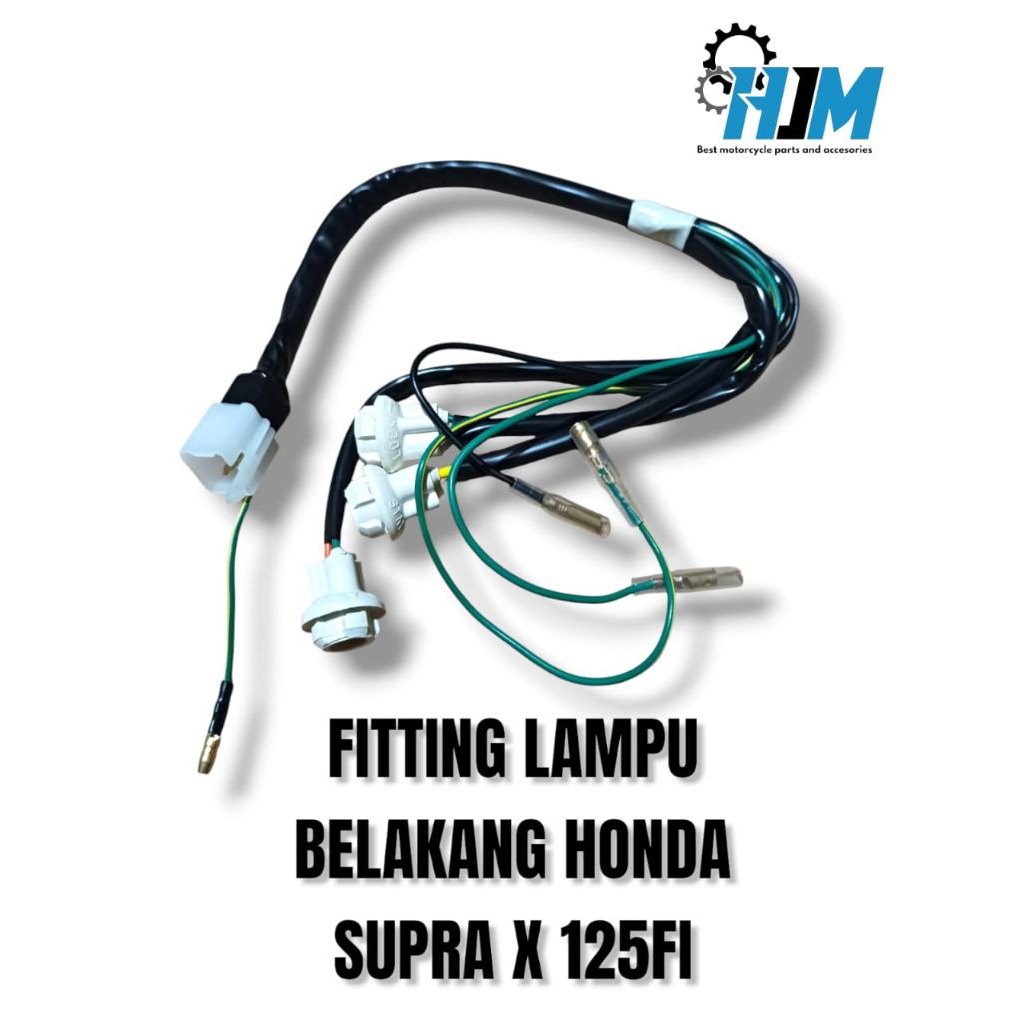 HJM-FITTING LAMPU BELAKANG HONDA SUPRA X 125 FI LAMPU BAGIAN BELAKANG PITING LAMPU SUPRA X 125 FI