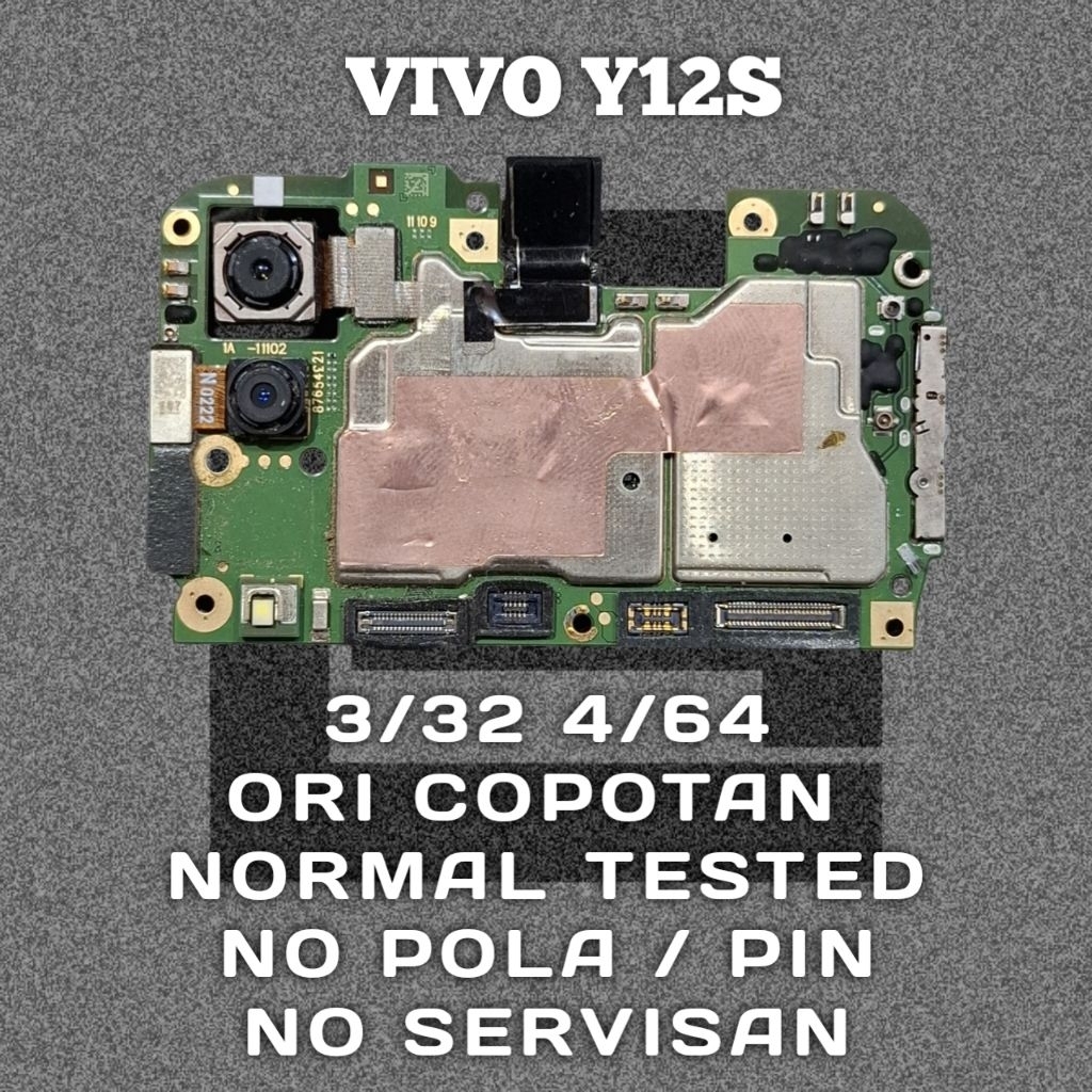 MESIN VIVO Y12S ORI COPOTAN NORMAL TESTED BEBAS POLA