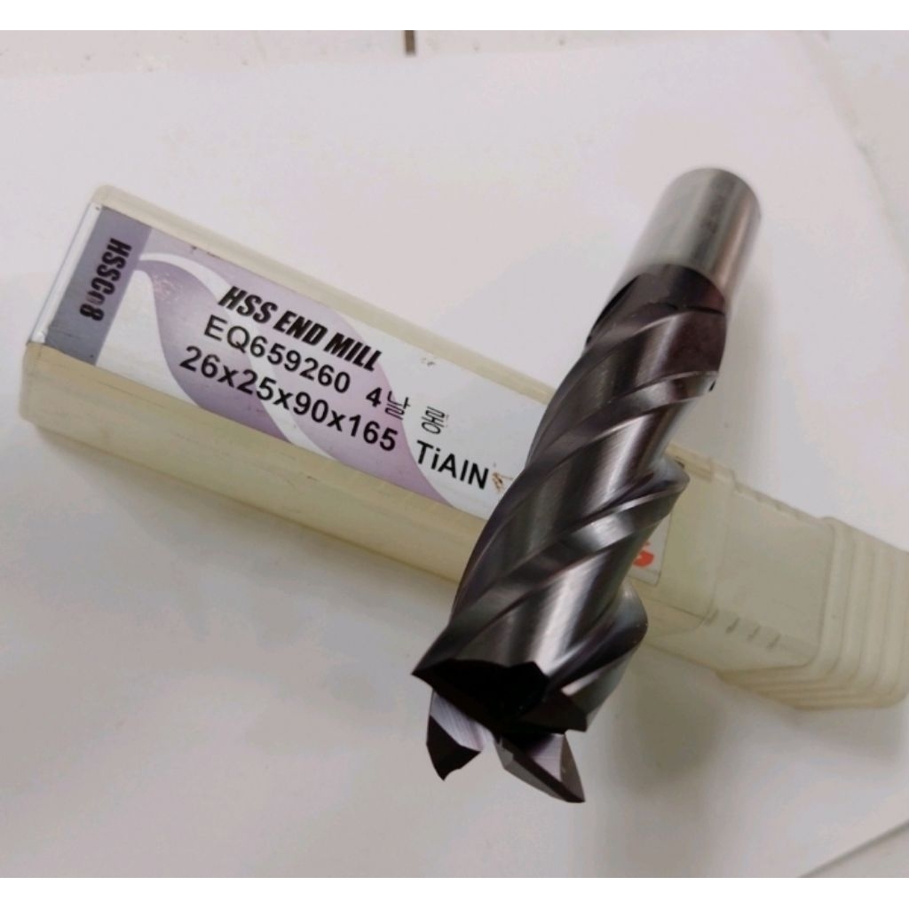 Endmill 26mm Endmill HSS D26mm Shank 25mm Long 165mm YG-1