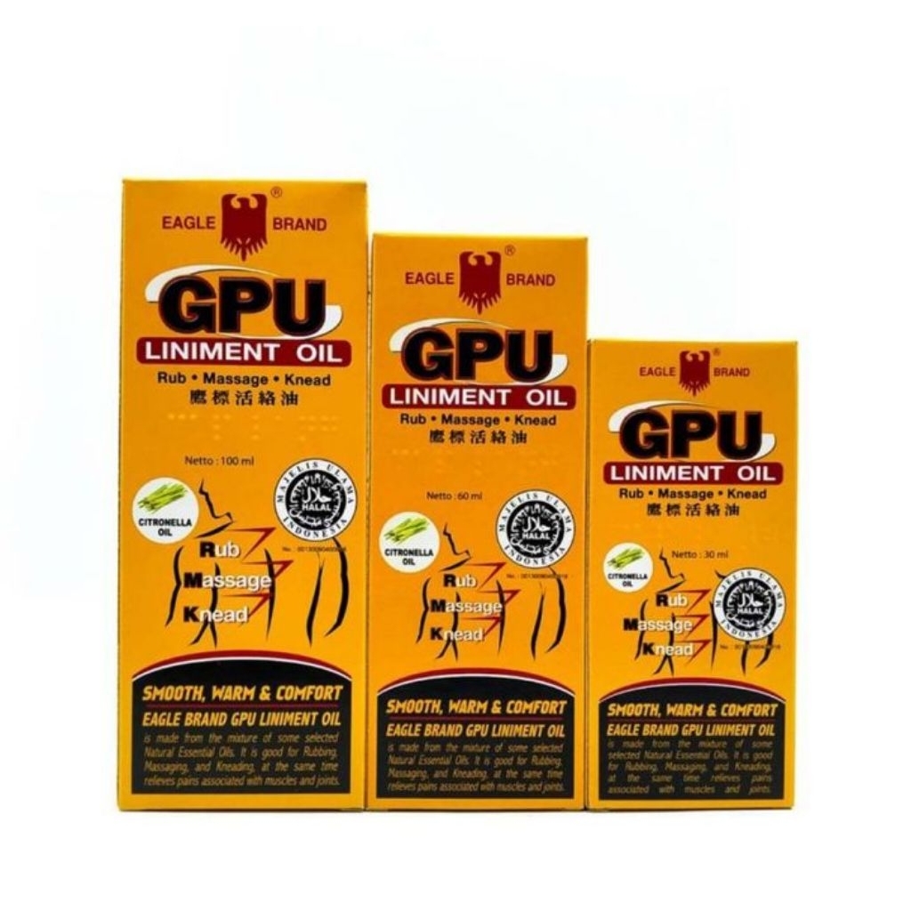GPU minyak urut 100ml/ GPU cair / GPU minyak urut