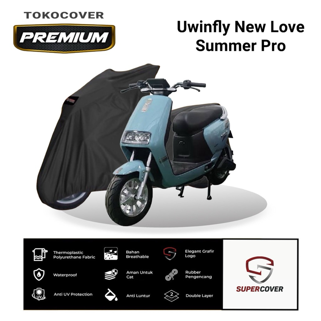 Sarung Motor Sepeda Listrik Uwinfly New Love Summer Super Cover Motor