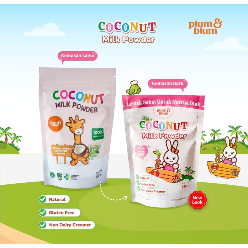 Plum And Blum Plum Blum Coconut Powder Santan MPASI Baby