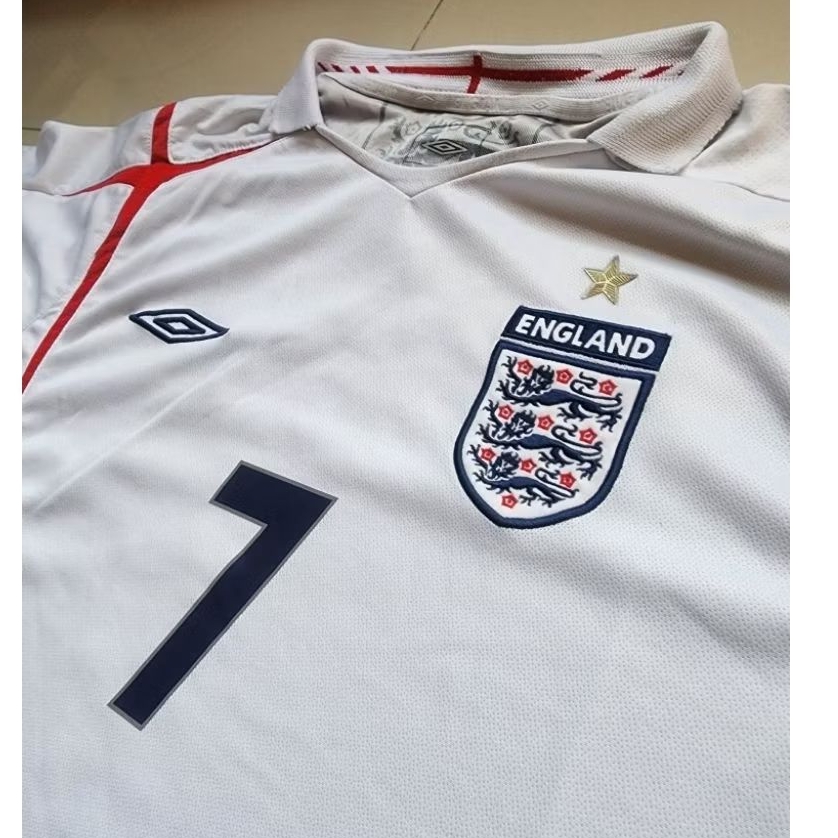 JERSEY ORIGINAL ENGLAND (INGGRIS) HOME 2006/2007 BECKHAM