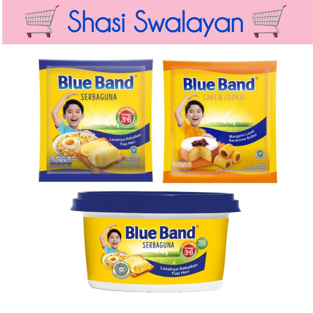 

BLUEBAND Margarin Serbaguna/ Cake & Cookie 200gr/ Tube 250gr