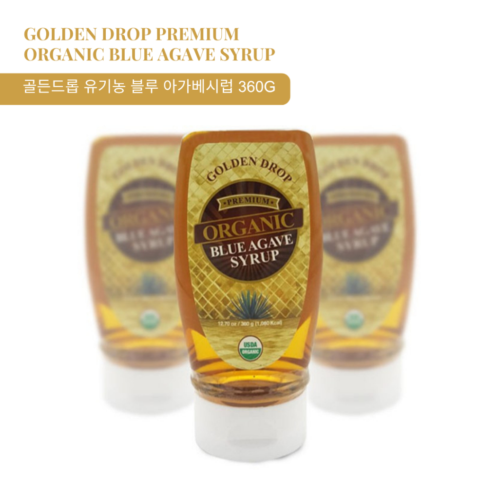 Golden Drop Organic Premium Blue Agave Syrup 360g