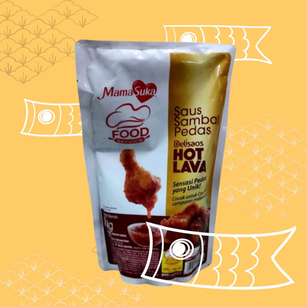 

MamaSuka Saos | Saus Sambal Pedas Hot Lava 1kg | Delisaos