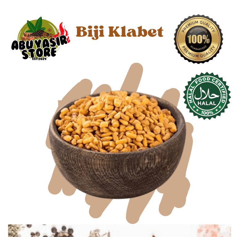 

Biji Klabet Murni Utuh 1 Kilogram - Fenugreek Seeds