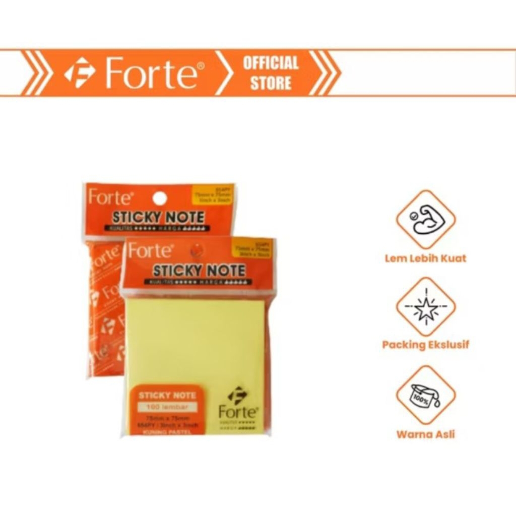 

Sticky Note Forte 654ft/py 75x75