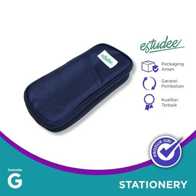 

Gramedia Samarinda - Estudee Pencil Case Expandable Navy