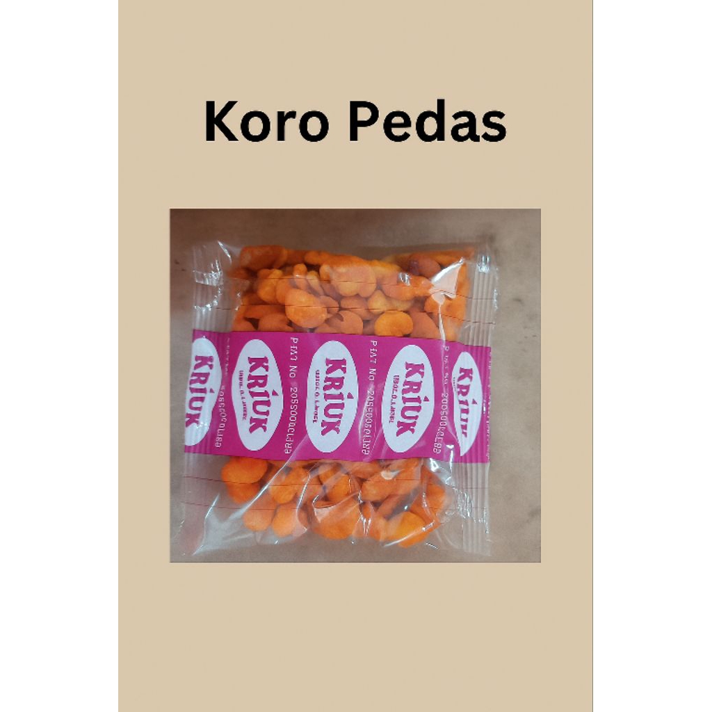 

Aneka Cemilan Kacang KRIUK – Koro Asin, Koro Pedas, Koro Kulit, Kacang Mix