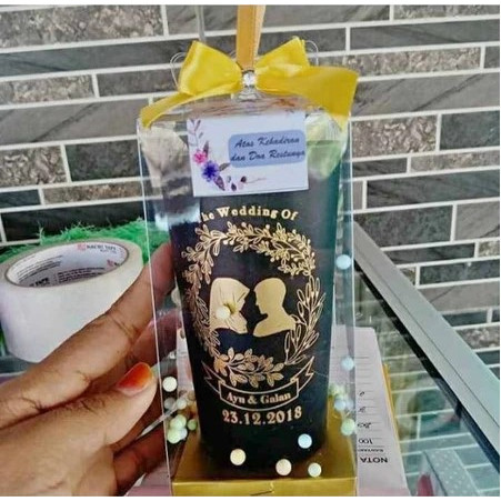 

(MIKA SAJA) Kotak Mika Souvenir Ukuran 7x7x14 cm