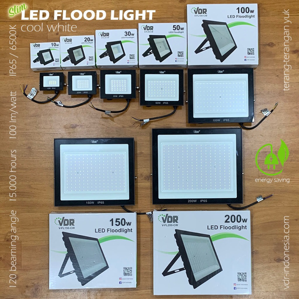 led flood light lampu sorot 50-200watt