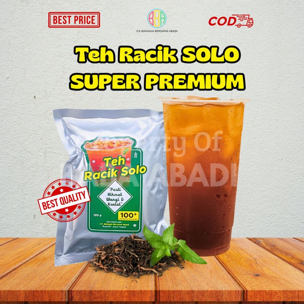 

Teh Racik SOLO SUPER PREMIUM : Teh Wangi khas Solo, Teh Angkringan, Teh untuk jualan Esteh Jumbo